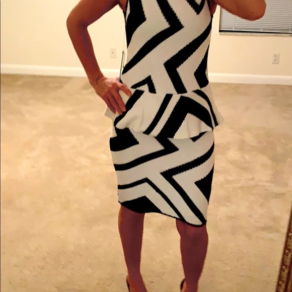 Alice+Olivia Black and white dress size S